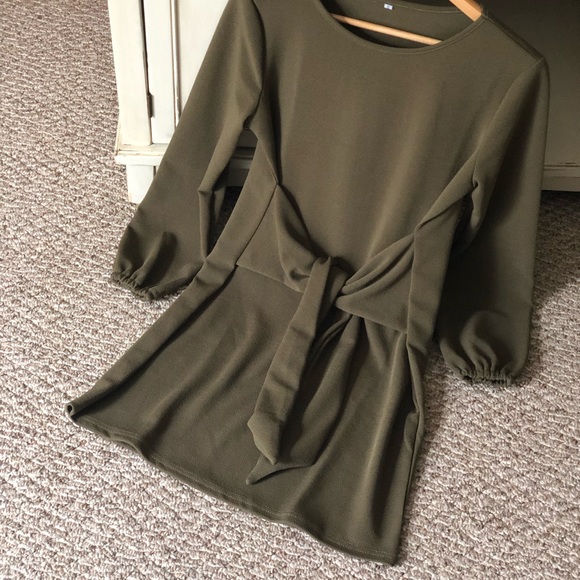 Tie Front Dress - Picture 2 of 6